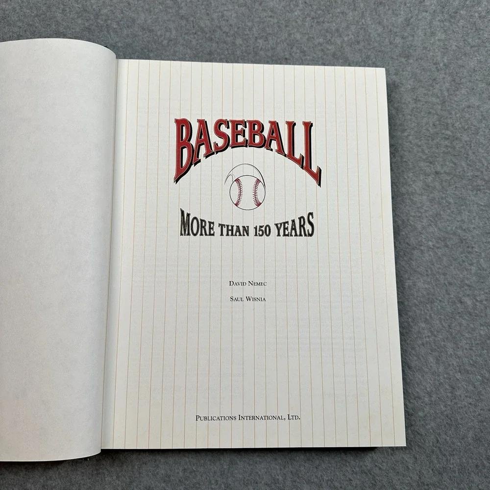 Baseball‎ More Than 150 Years 1996 HC David Nemec Vintage History Book